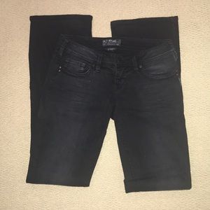 Black bootcut jeans